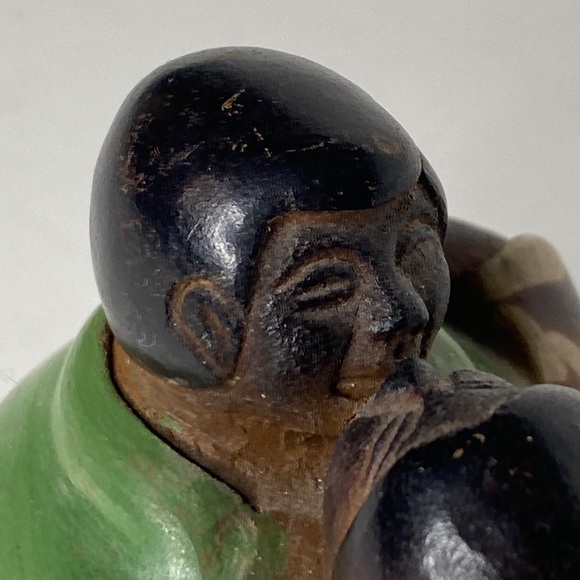 Vintage Pottery Peruvian Folk The Lovers Clay Sculpture Cesar Garcia Signed Clay - Picture 5 of 10